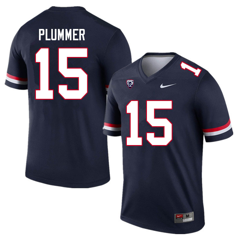 Men #15 Will Plummer Arizona Wildcats College Football Jerseys Sale-Navy - Click Image to Close